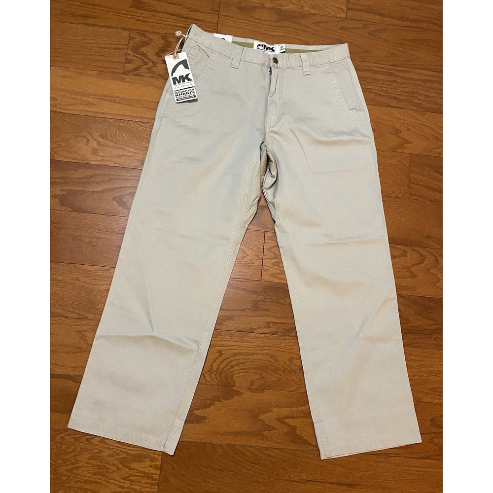 NWT Mountain Khakis Mens Pants 35x32 Teton Twill Pant New! Stone Gray Cotton